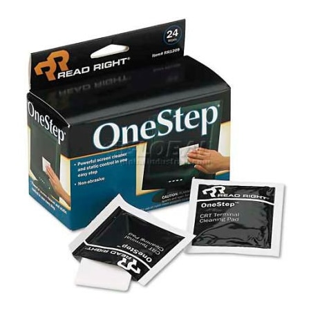 Read Right/Advantus Corporation Read Right OneStep Screen Cleaner, 24/Box - REARR1209 RR1209